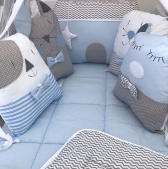 Baby Star Sugar Family Gitterbettumrandungen Innere Blaue 40x200cm
