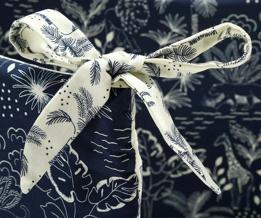 La Millou Navy Jungle Crib Bumpers Classic Inside Blue 25x210cm