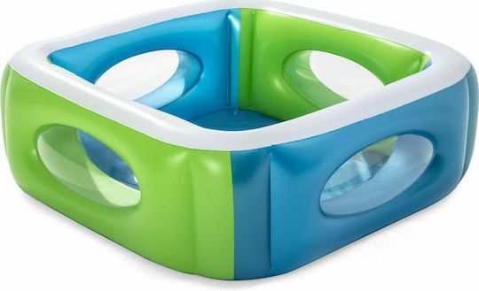 Bestway Children's Square Swimming Pool 565L Inflatable 168x168x56cm Green