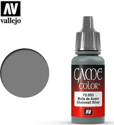 Acrylicos Vallejo Game Model Making Paint Silver 17ml 72.053