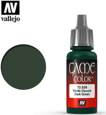 Acrylicos Vallejo Game Color Χρώμα Μοντελισμού Dark Green 17ml