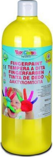 Toy Color Fingerpaint Δακτυλομπογιά Δακτυλομπογιά Κίτρινη 1000ml