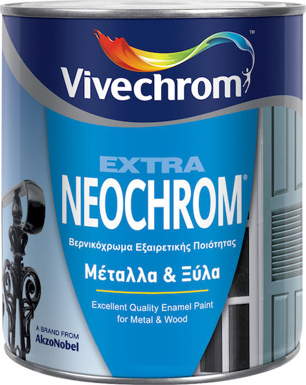 Vivechrom Цвят на лака Разтворимо Extra Neochrom 0.2лт Черно Блестящ