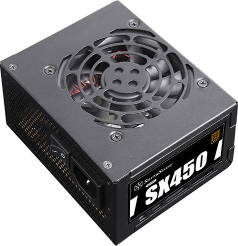 Silverstone SX450-B 450W Μαύρο Τροφοδοτικό Υπολογιστή Full Wired 80 Plus Bronze