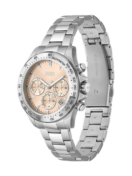 Boss Novia Women's Watch Chronograph with Silver Metal Bracelet