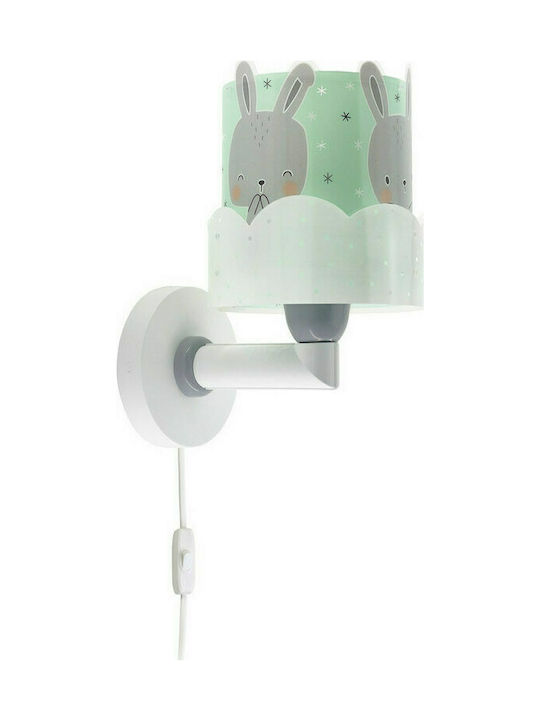 Ango Παιδικό Φωτιστικό Τοίχου Led Πλαστικό Bunny Green