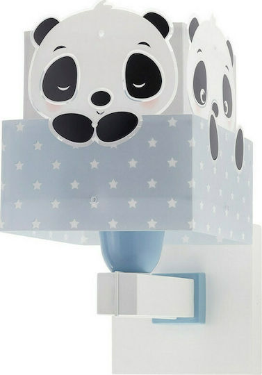 Ango Led Plastic Kids Wall Light Panda Blue