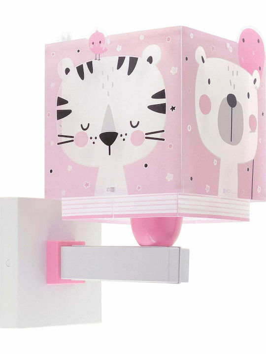 Ango Lumină de perete pentru copii Lumini LED Plastic Jungle Roz