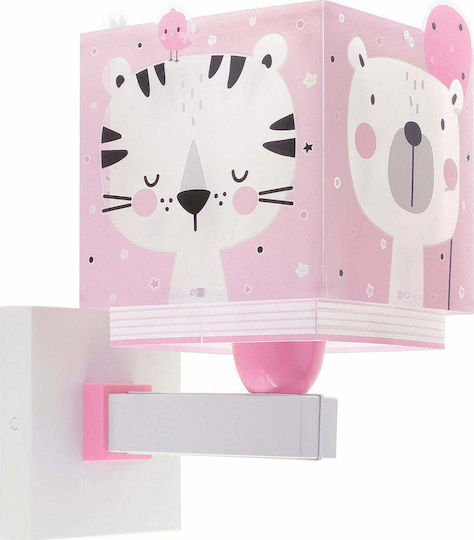 Ango Lumină de perete pentru copii Lumini LED Plastic Jungle Roz