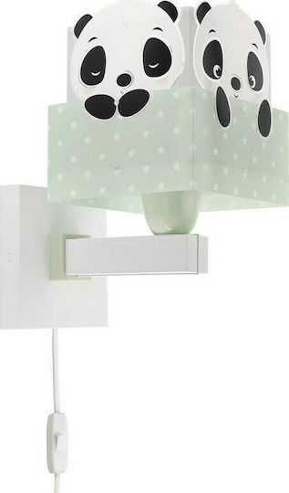 Ango Led Plastic Kids Wall Light Panda Green
