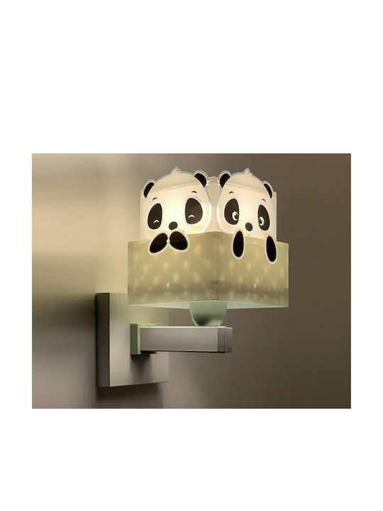 Ango Παιδικό Φωτιστικό Τοίχου Led Πλαστικό Panda Green