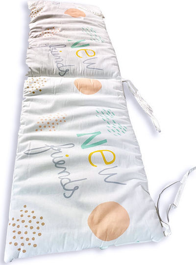 Kikka Boo New Friends Crib Bumpers Classic Inside Turquoise 35x180cm