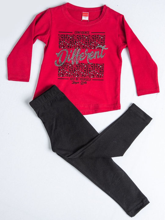 Joyce Kids Set with Leggings Winter 2pcs Fuchsia