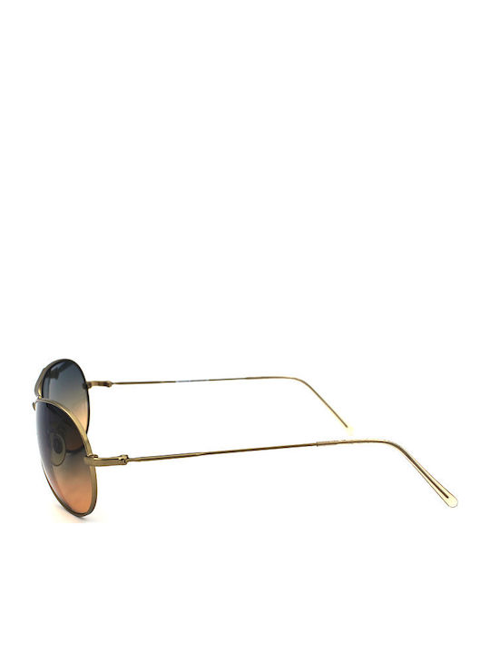 Vogue Unisex Sunglasses with Gold Metal Frame and Orange Gradient Lens VO3319-S 551-S-18