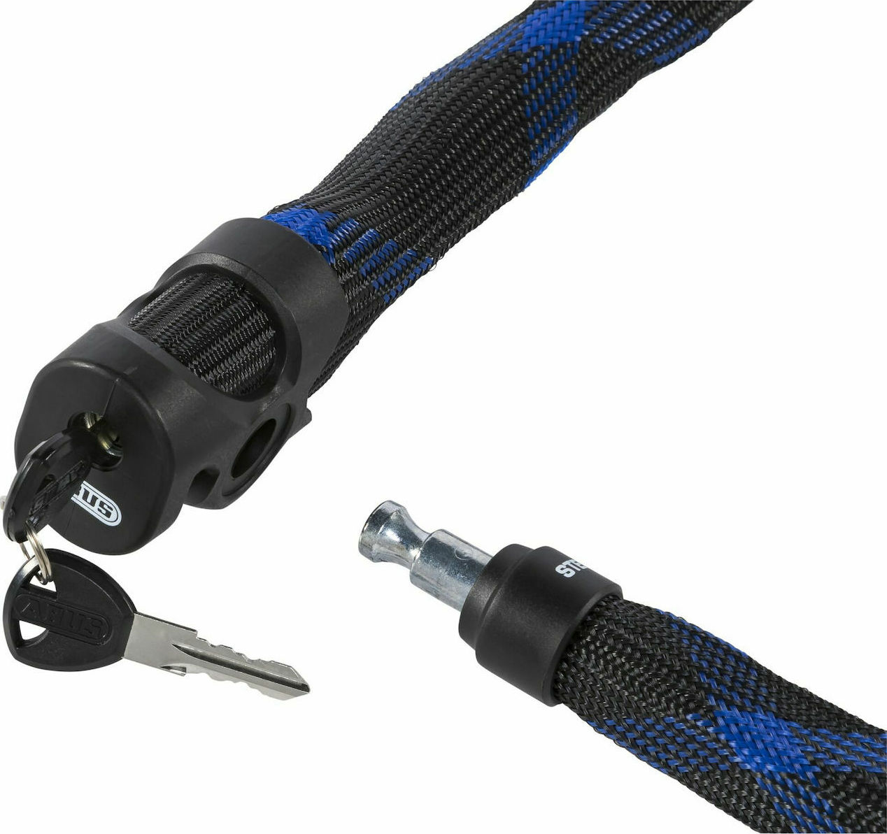 Abus Ivera Steel-O-Flex 7200/110 RBU Κλειδαριά Ποδηλάτου Κουλούρα με  Κλειδί Μαύρη