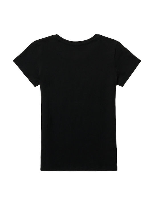 Guess Kinder-T-Shirt Schwarz Refrit