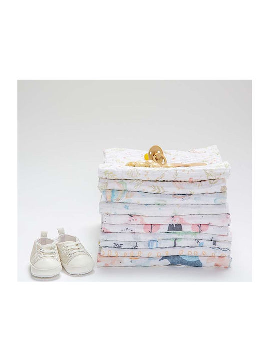 Funna Baby Atlantico Прегръщащи Пелени от Муселин Многоцветен 90x90см. 2бр