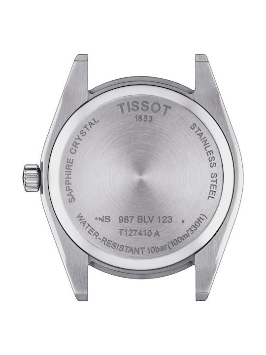 Tissot T-Classic Ceas Bărbați 42.5mm cu Baterie și Brățară din Metal Argintie