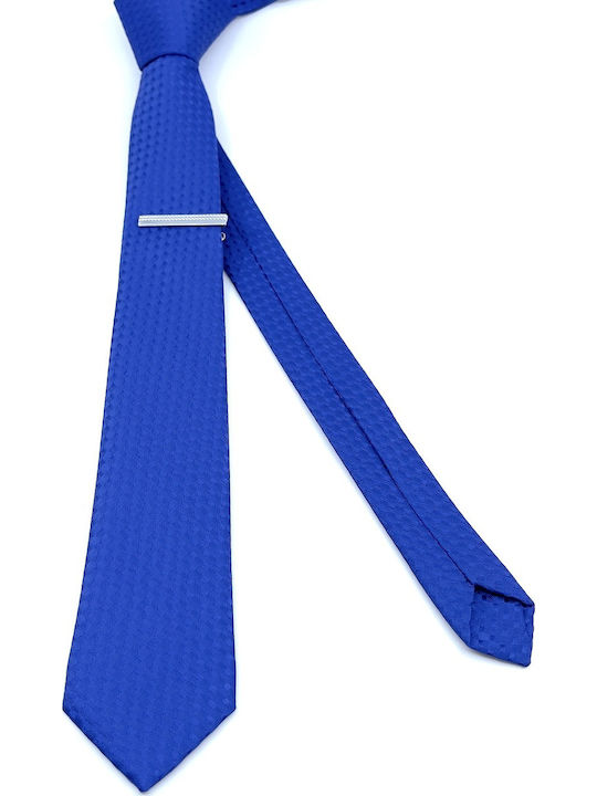 Legend Accessories Herren Krawatte Synthetisch Monochrom in Blau Farbe