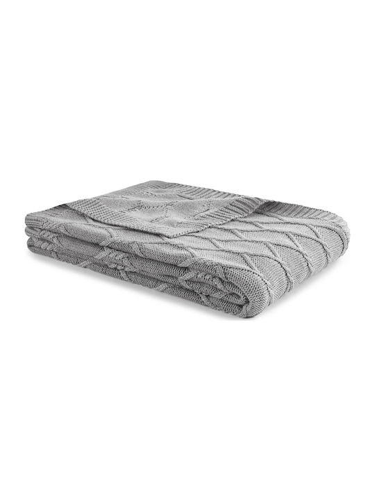 Tommy Hilfiger Twist Ριχτάρι Πολυθρόνας Ζακάρ 130x170εκ. Grey