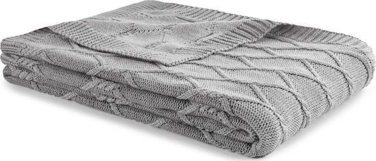 Tommy Hilfiger Twist Armchair Throw Jacquard 130x170cm Gray