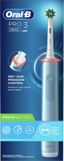 Oral-B Pro 3 3000 Електрическа Четка за Зъби с Таймер Син