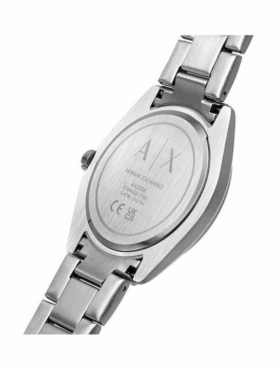 Armani Exchange Giacomo Ceas Bărbați 43mm Baterie Cu Brățară Argintie Din Oțel Inoxidabil