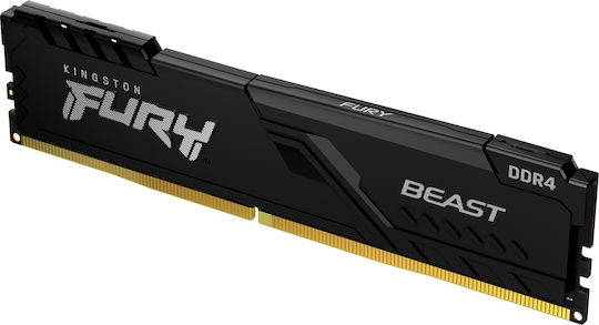 Kingston Fury Beast DDR4 64GB RAM με 4x16GB Modules και Ταχύτητα 3600 για Desktop