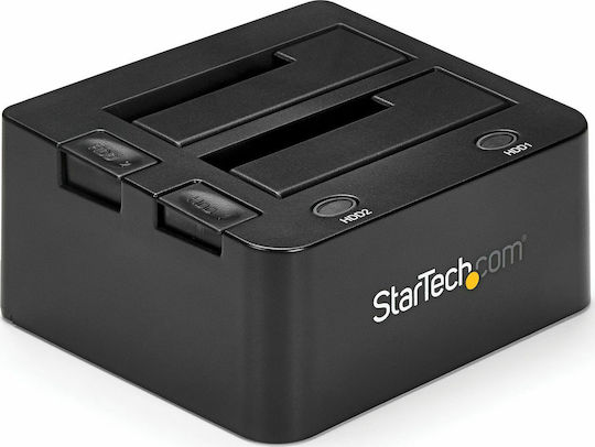 StarTech Докинг Станция за 2 Твърди Диска SATA 2.5" / 3.5" с Връзка USB 3.0 / eSATA (SDOCK2U33EB)