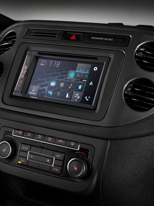 Pioneer Car Audio System 2DIN (Bluetooth/USB/AUX/WiFi/GPS/Apple-Carplay/Android-Auto) with Touch Screen 6.2" & Detachable Face