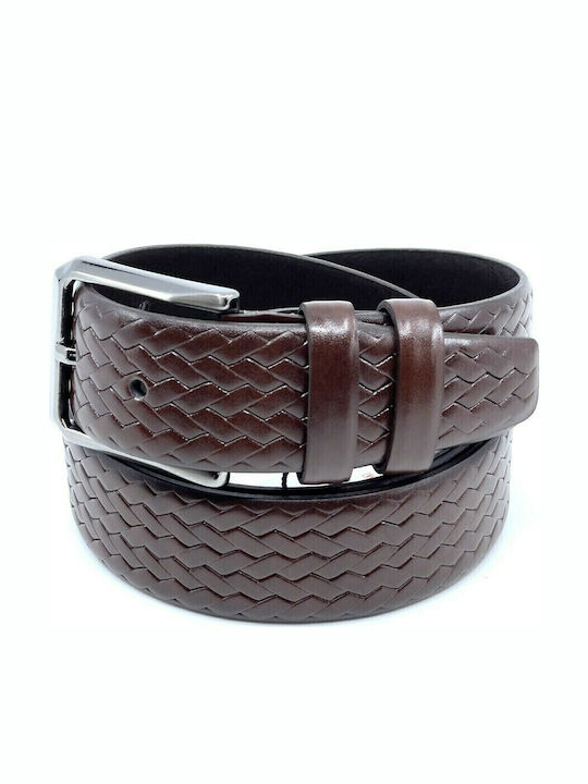 Legend Accessories L-1709-A Ανδρική Ζώνη Δερμάτινη Καφέ