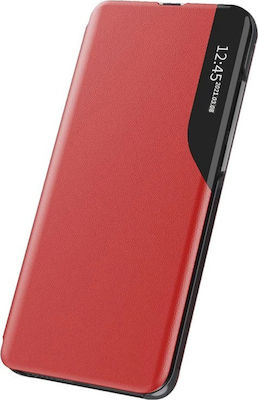 Hurtel Eco Leather View Synthetic Leather Book Red (Poco F3 / Mi 11i)