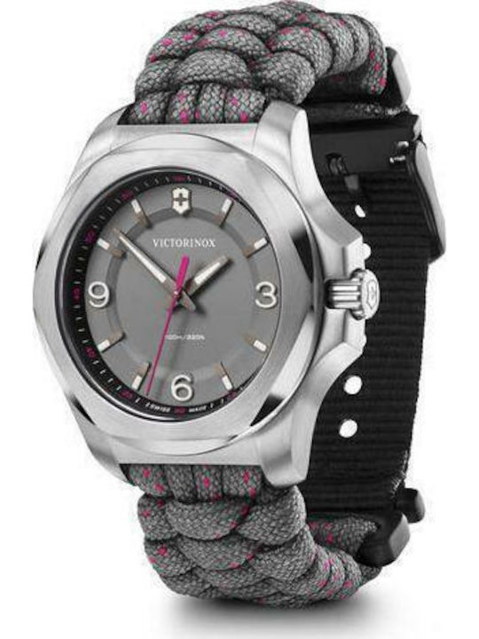 Victorinox I.N.O.X. V Damen Uhr mit Gray Stoffarmband