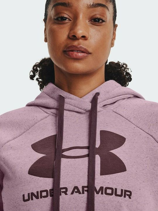 Rival Women's Hooded Fleece Sweatshirt Mauve Pink