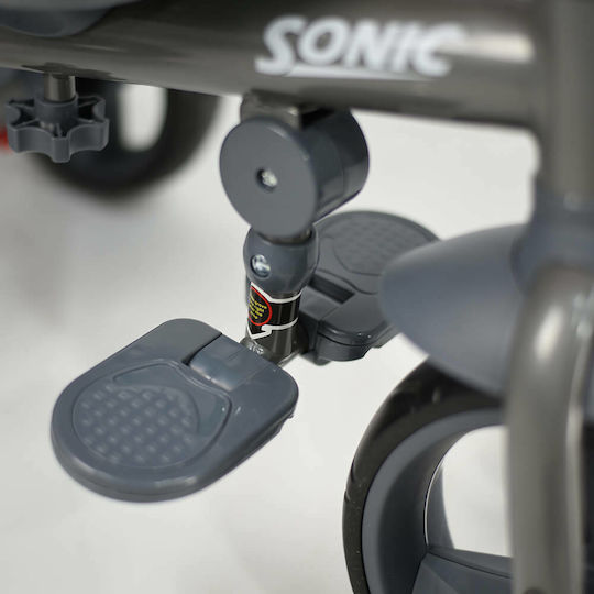Bebe Stars Sonic 360° Kinderdreirad Klappbar mit Elterngriff für 18 Monate Graue