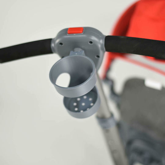Bebe Stars Sonic 360° Foldable Kids Tricycle with Parental Handle for 18 Months Red