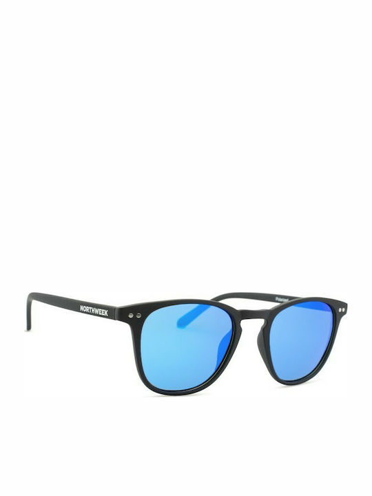 Northweek Wall Matte Black / Blue Polarized Ochelari de soare Μαύρα cu Plastic Cadru & Albastru Lentilă