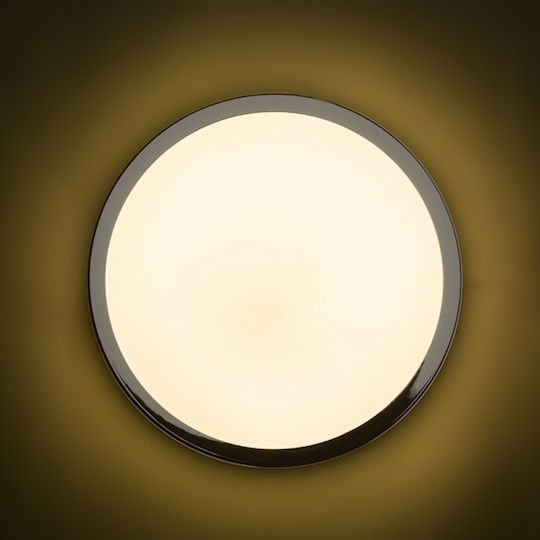 Rendl Light Studio Cira Deckenleuchte Badezimmer 35cm Silber mit Integrierter LED
