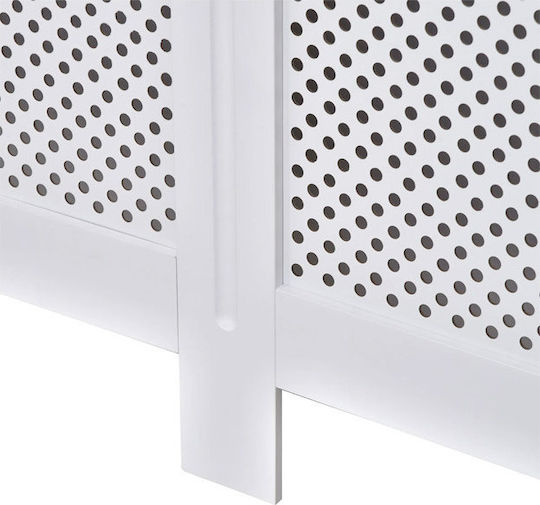 HomCom Κάλυμμα Καλοριφέρ από MDF Λευκό 151.5x19x82cm