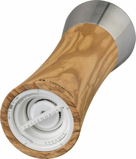 Zassenhaus Augsburg Manual Wooden Spice Mill 18cm Brown