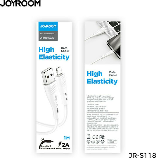 Joyroom JR-S118 USB to Lightning Cable Μπλε 1m (87006)