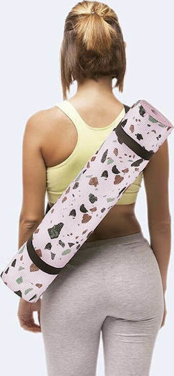 DOIY Terrazzo Exercise Mat Yoga Multicolour with Carry Strap 173x60x0.6cm