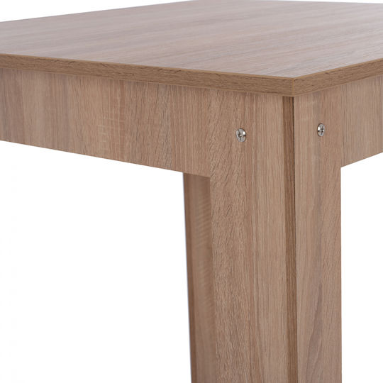 Kelvin Τραπέζι Κουζίνας Ξύλινο Sonama Oak 140x80x77εκ.