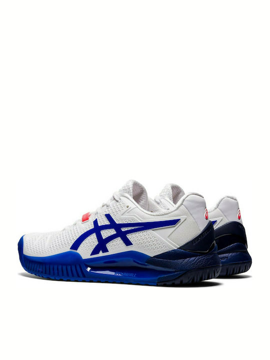 ASICS Gel-Resolution 8 Tennisschuhe Alle Gerichte White / Lapis Lazuli Blue