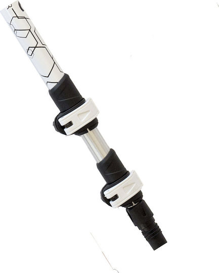 AlpinPro Pair of Telescopic Aluminum Fast Lock Trekking Poles with 3 Sections Olympus White 240gr