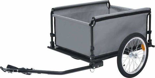 Vidaxl Bicycle Trailer Cargo Transport Gray Orange 65 K
