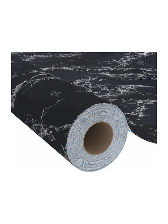 Decorative Sticker Furniture Black Stone Face 1pcs 500x90cm vidaXL