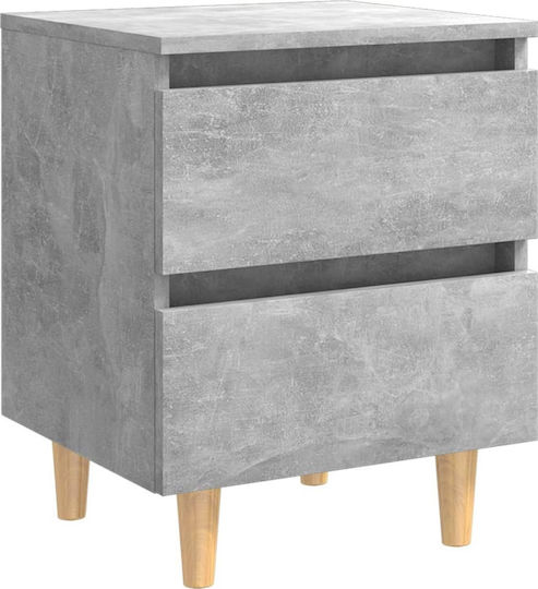 Noptieră Beton gri 40x35x50cm