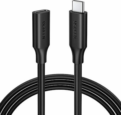 Ugreen USB 2.0 Cable USB-C male - USB-C female Μαύρο 1m (10387)