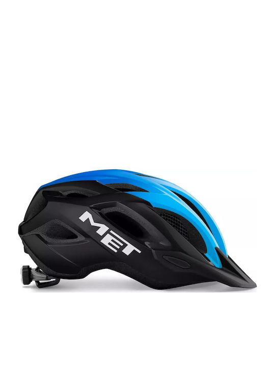 MET Crossover Bicycle Helmet Road / Mountain with LED Light Black